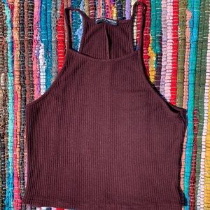 Maroon Brandy Melville halter top